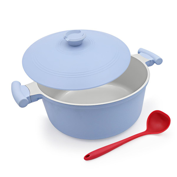 AIKENBBKK 5Qt Lightweight Dutch Oven with Lid,Ceramic Cooking Induction Pot