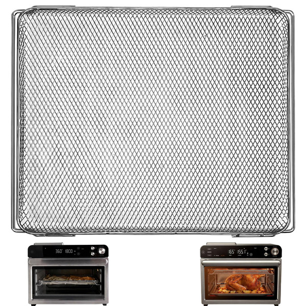 GCQFZ Air Fryer Replacement Basket, 14.29"x10.87" Stainless Steel Air Fryer Accessories Grill Rack Baking Rack for Typhur Sync Oven 12 in 1 27QT Ninja Foodi 10 in 1 DT200 DT201 DT251 Toaster Oven