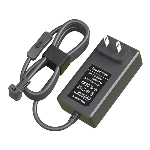SANJOON 29V 2A Wall Mounted Power Lift Recliner Supply Adapter,with On/Off Switch, L-Shaped Adapter, Apply to Sofa Recliners,Lift Chairs Universal Power Cord,Compatible with Most Brands.