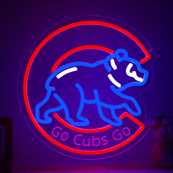 Baseball Neon Sign for Wall Decor Baseball LED Light Up Sign for Man Cave