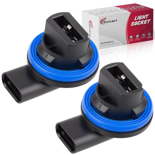 Svicari Front Turn Signal Light Socket, Park Lamp Holder Fit for Ford Escape 2PCS (Model1)