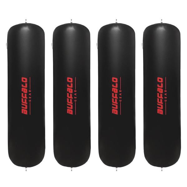 Buffalo Gear Boat Fenders 4 Pack Boat Bumpers for Docking 7.9" x 29.5" Inflatable Boat Buoys Bumpers with Air Pump