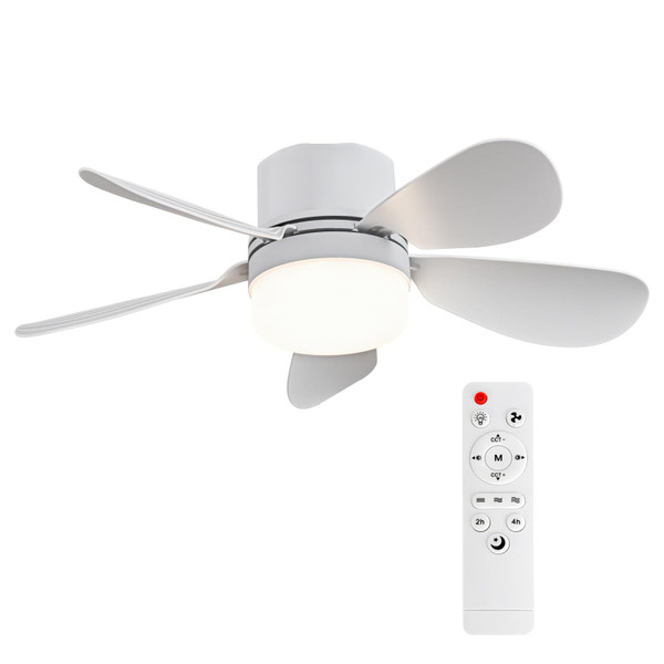 ASALL Socket Fan Light with Remote Control, Portable Small Ceiling Fan with Lights for Bedroom, Kitchen, Living Room, with Dimming Function, 1000 Lumens, Screws into E26/E27, 16.54 Inches Diameter