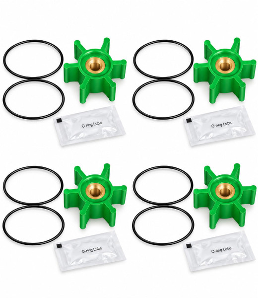 4-Pack 6303-0007-P Impeller Kit for Jabsco Ballast Puppy 18220 Series Pumps