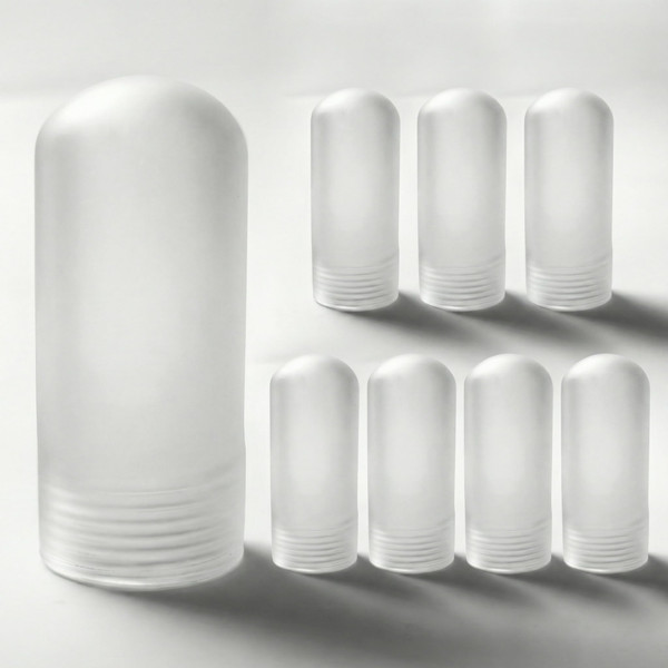 8pcs G9 Glass Bulb Cover, 25mm Frosted Borosilicate Light Shade Replacement