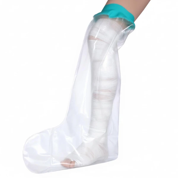Cast Covers for Shower Leg, Waterproof Cast Protector for Shower Leg Adult, Reusable Comfortable Watertight Protection for Legs, Foot, and Ankle