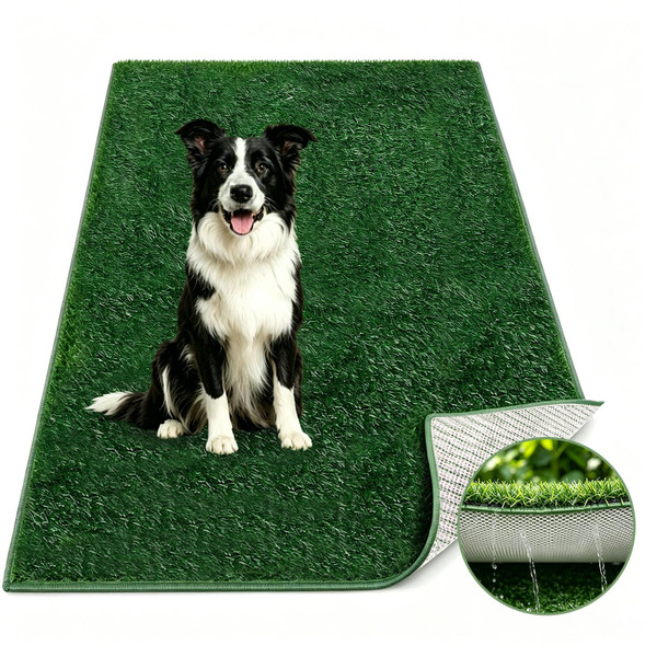 HO2NLE 6x4FT Dog Pee Grass, Artificial Grass Mat with Drainage Holes