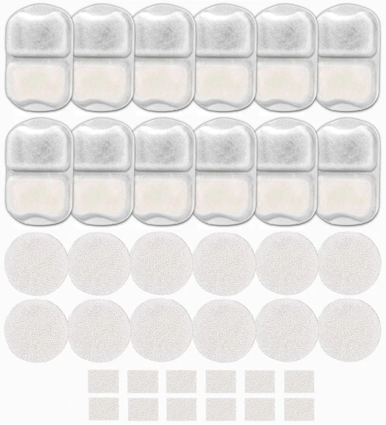 22 Sets Pet Water Fountain Filter Replacement Compatible with Oneisall PWF-002 7L/230oz Dog Water Fountain, Dog Water Bowl Filters with Pre-Filters and Pump Sponges