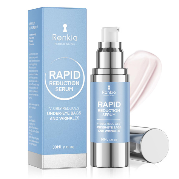 RONKIE Instant Eye Lift Cream: Reduces Eye Bags Wrinkles Puffy Eyes Dark Circles Crow’s Feet in Minutes for Mature Skin of Middle-aged Women 1 Fl Oz (Light)