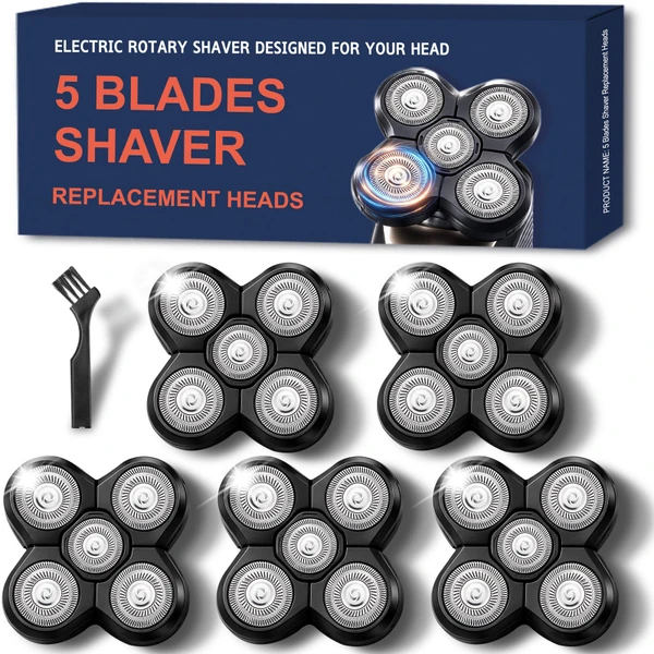 5 Pack Replacement Blades for Freebird Head Shaver