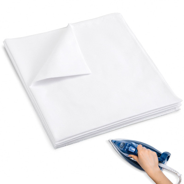 HunnmingRe 4 Pcs Cotton Pressing Cloth for Ironing 24 x 24 Inch