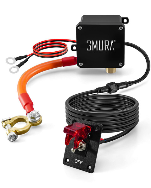 GMURA 12V DC 250A Battery Disconnect Master Switch, Rocker Switch Panel