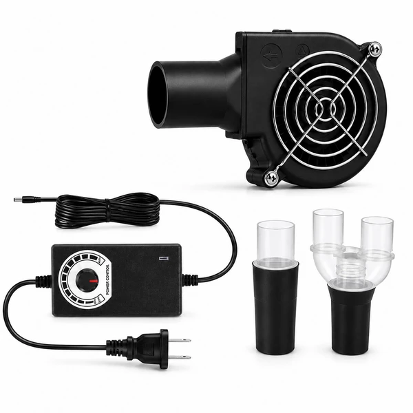 CPAP Hose Dryer for ResMed AirSense 10/11 22 mm & 15 mm Tubing, 10-Speed Adjustable Airflow, CPAP Tube Dryer Dries 1 or 2 Hoses with Straight and Y Adapter, No Heat, 30–45 Min After Washing (Varies)