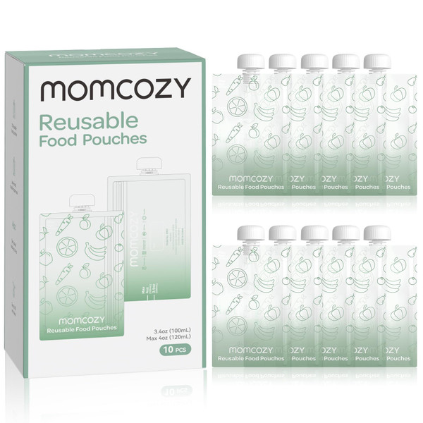 Momcozy Reusable Baby Food Pouches, Baby Food Maker Pouches for Toddlers