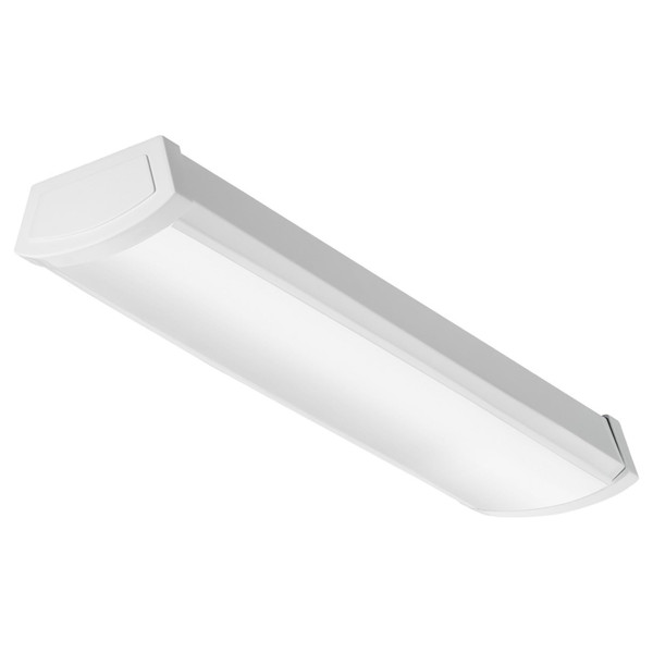 Lithonia Lighting 2 Foot LED Light Fixture, Low-Profile LED Wraparound Flush Mount Ceiling Light, 4000K Cool White, MVOLT, 24-Inch (FMLWL 24 840 ZT MVOLT)