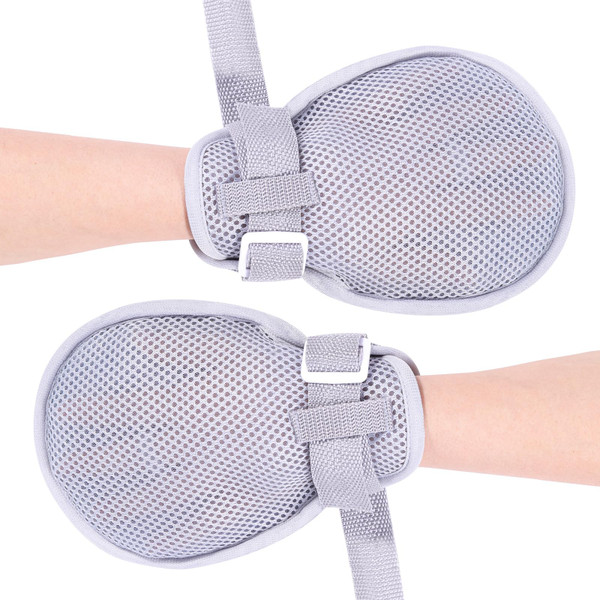 ENLUNTRA Restraint Gloves - 2Pcs, Hand Protective Gloves for Dementia Child,Control Mitts Safety Hand Glove, Restraint Mitts(Small)
