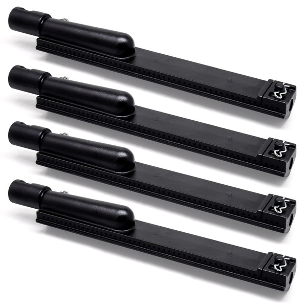 Adviace Grill Parts for Jenn-Air 720-0062-LP 720-0164 720-0165 720-0061-LP 720-0163 720-0099-NG, 4 Pack Cast Iron Burners Replacement for Jennair Jenn Air 720-0062 Gas Grill Models