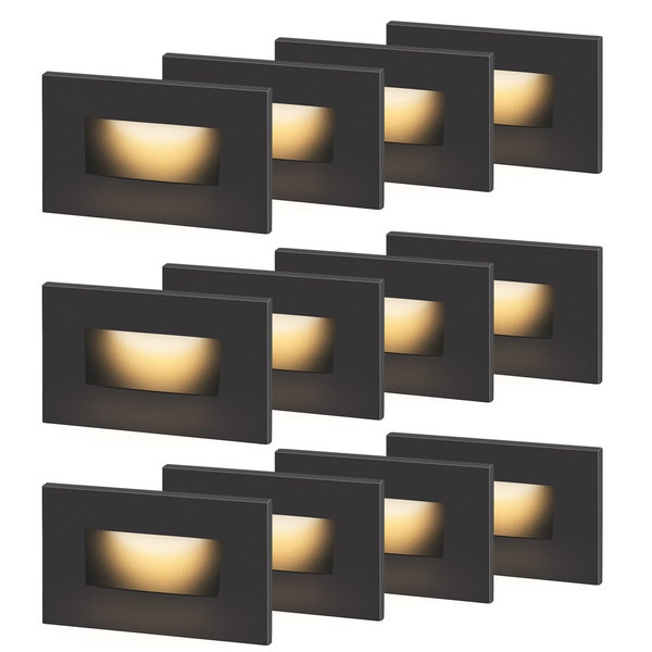 kadision 120V Dimmable LED Step Lights, 3000K/4000K/5000K, 12-Pack