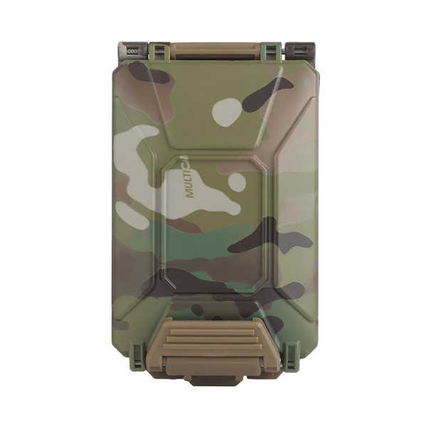 WoSporT Tactical Modular Battery Storage Organizer, MOLLE Military Hunting Vest Carry 18650/AAA/CR123A/18350 Battery Box Holder Case