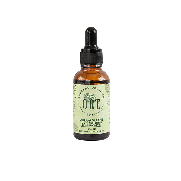 ORE Mexican Oregano Oil Drops 1 oz | 80% Carvacrol | Wildcrafted Herbal Extract for Immune & Respiratory Support | Natural Liquid Supplement | Non-GMO | Dropper Bottle