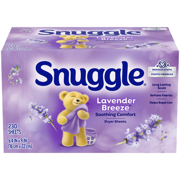 Snuggle Lavender Breeze Dryer Sheets, 230 Count