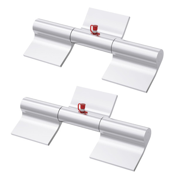 SAQXK 2pcs 9 Inch Aluminum Hinges Weld on for Trailer Truck Ramp Door