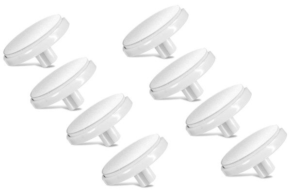Replacement Discs for Bellasonic 4-in-1 Rechargeable Electric Nail File Set with Unique Oscillating Head – 8 Shining Discs – White