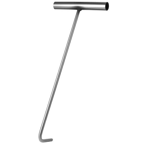 Stainless Steel 38cm Utility T-Handle Hook - Manhole Cover Lift Tool