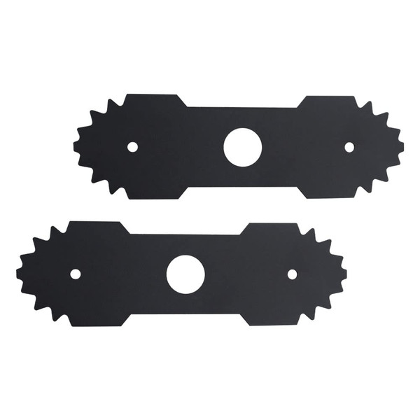 AMTHKNO 2-Pcs 9 inch Heavy-Duty Edger Blade for Ryobi Edger RY13050 RY13050A RY15518 RY40030 P2300, Replaces 638006008 638006007, 1" Center Hole - Quenched Steel