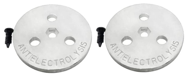 Poolzilla [2 Zinc Anode Plate - Fights Against Corrosion and Electrolysis