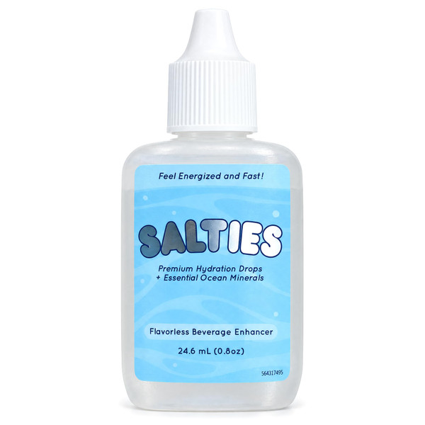Salties Electrolyte Drops l Unflavored Electrolyte Drip Drops | Perfect for Keto Fasting and Hydration l Trace Mineral Drops with Magnesium, Potassium, and Sodium | Sugar-Free | Made in Utah, US