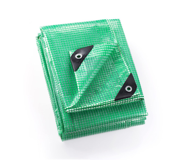 GUARD SHIELD Clear Green Tarp Heavy Duty 16x20 Feet Waterproof for Greenhouse Outdoor Garden Poly Cover UV Resistant 3x3 Weave 10mil