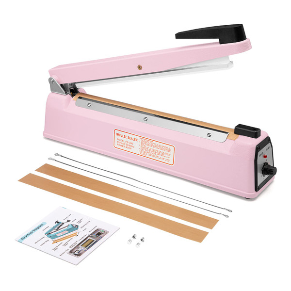 METRONIC Impulse Sealer 12 inch Manual Heat Sealer Machine for Plastic Bags