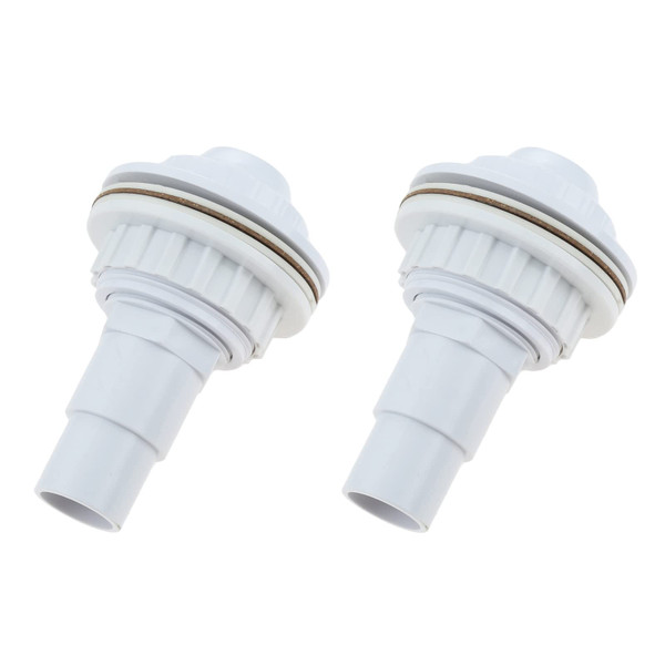 Above Ground Pool Jet Fitting with Gasket and Adapter, Pool Inlet Fitting