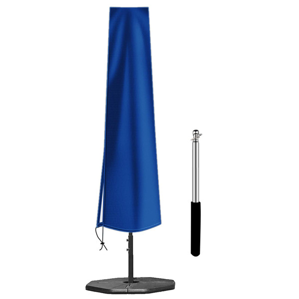 OKPOW Patio Umbrella Cover Waterproof: Fit 9ft to 12ft Outdoor Umbrellas