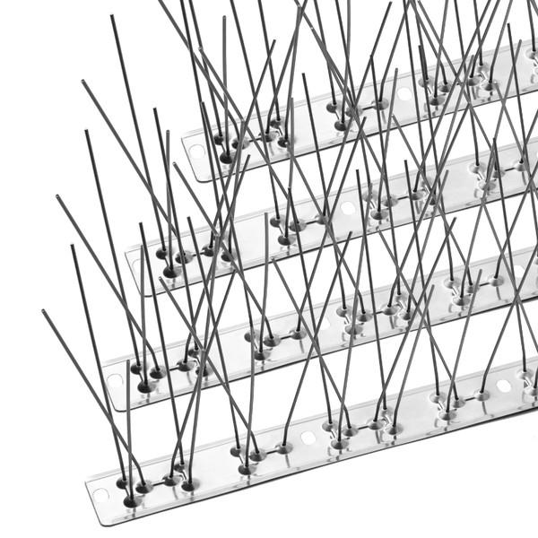 OFFO Bird Spikes for Outside, 304 Stainless Steel, 4 Pcs, 3.4 Ft