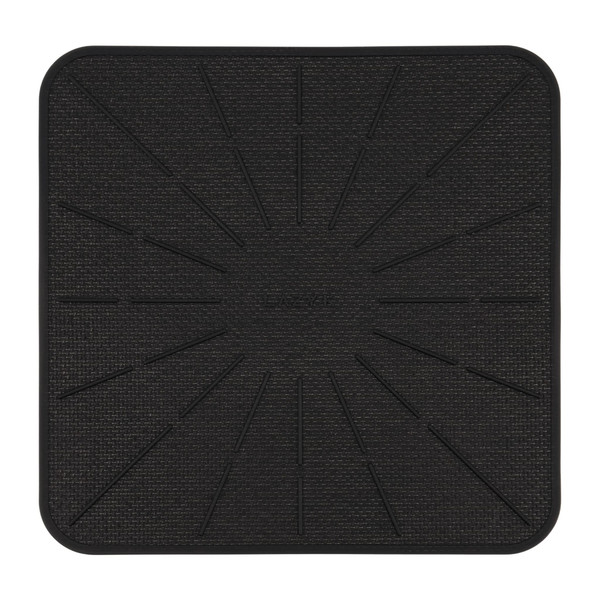 Lazy K Induction Cooktop Mat - Silicone Fiberglass Scratch Protector - for Magnetic Stove - Non slip Pads to Prevent Pots from Sliding during Cooking - Square (9inches) Gray