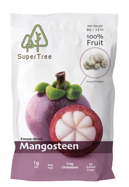 Premium Whole Freeze Dried Tropical Fruits, 100% Fruits, Natural, 70G (2.5oz), Nothing Else Added. (1-pack, Mangosteen)