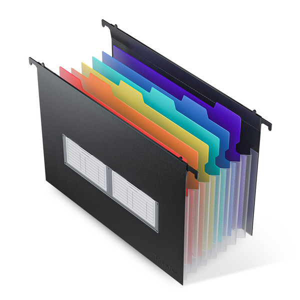 ThinkTex Expanding Hanging File Folders, 7 Accordion Pockets