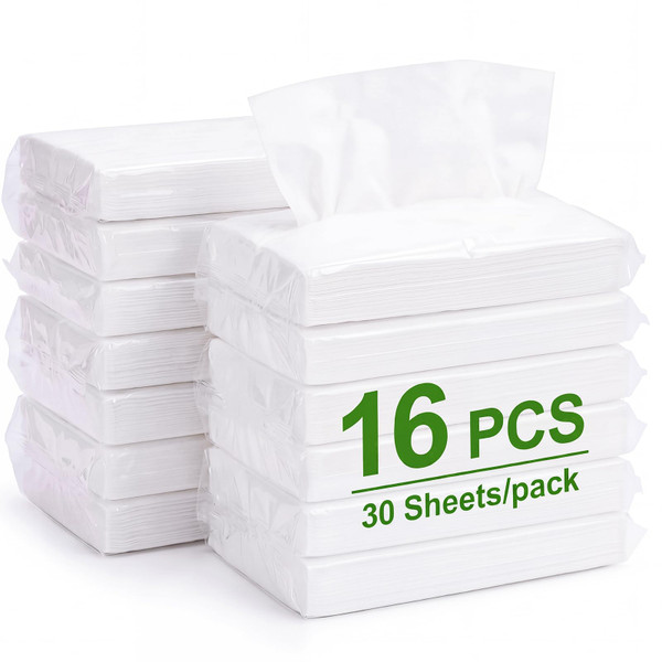 Mudder 16 Packs Car Visor Tissue Refills, 3-ply 30 Sheets/pack