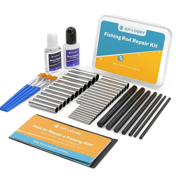 Fishing Rod Repair Kit Complete with Stronger Stainless Steel Sleeves