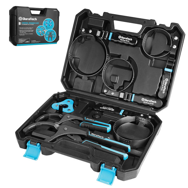 DURATECH 8-Piece Oil Filter Swivel Wrench Set