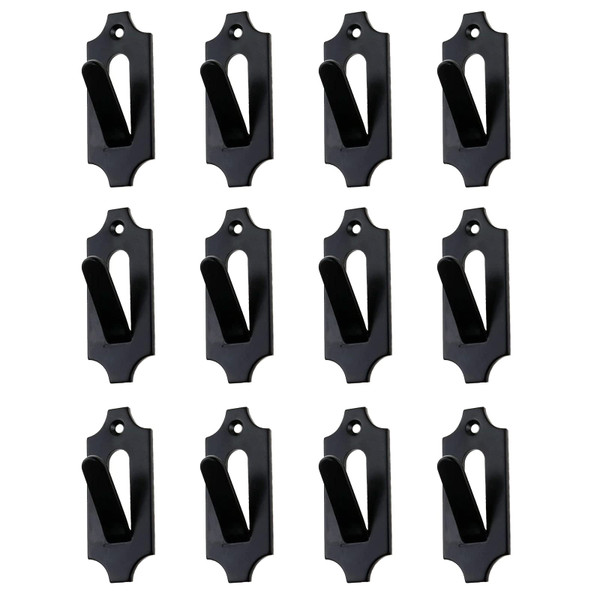 Merkaunis European Mount Skull Hanger 12 Pcs Deer Skull Bracket Black