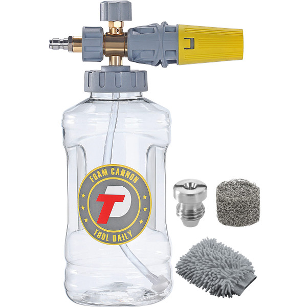 Tool Daily Foam Cannon for Pressure Washer, Adjustable Foam Blaster, 1.5 L