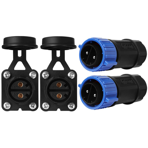 Trolling Motor Plug Receptacle Set,12V/24V/36V/48V Plug for Trolling Motor