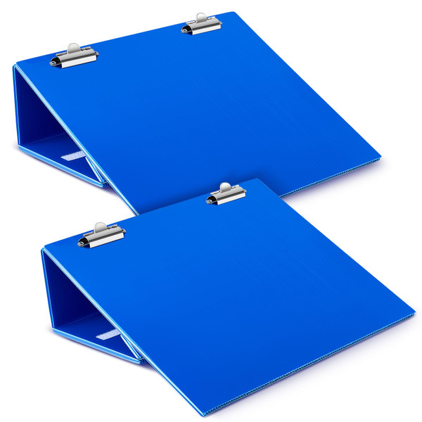 Nuanchu 2 Pcs Folding Slant Board for Writing 14x12 Inch, Blue