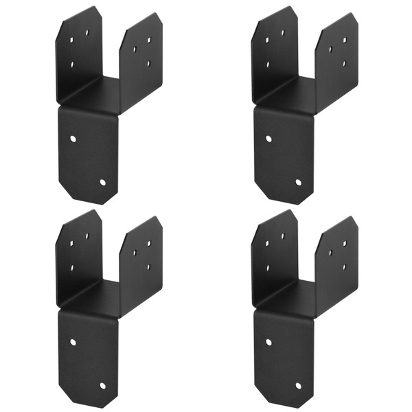 4 Pcs 2x4 Post Caps Tie Bracket for Pergola, 17 Gauge