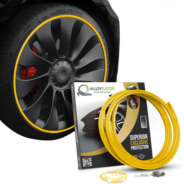 AlloyGator Yellow Alloy Wheel Protectors – Up to 24" x 4 Wheels