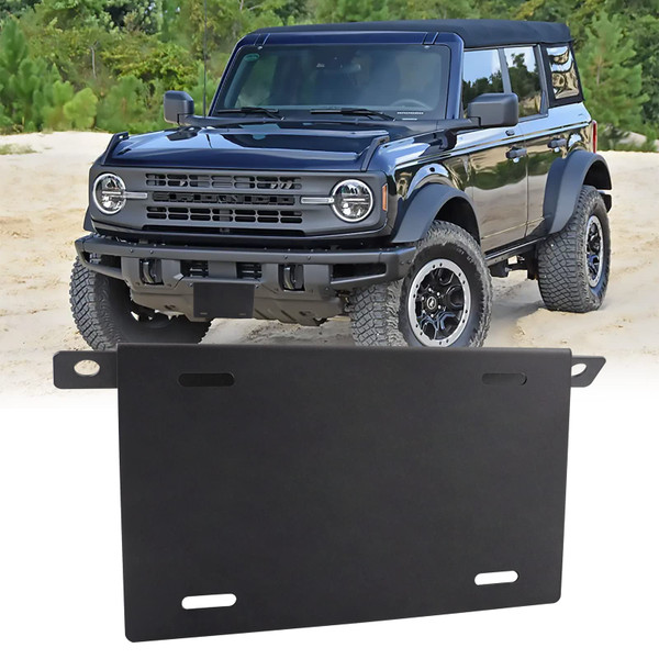 GLOBLED Front License Plate Frame Compatible with Ford Bronco 2021-2024