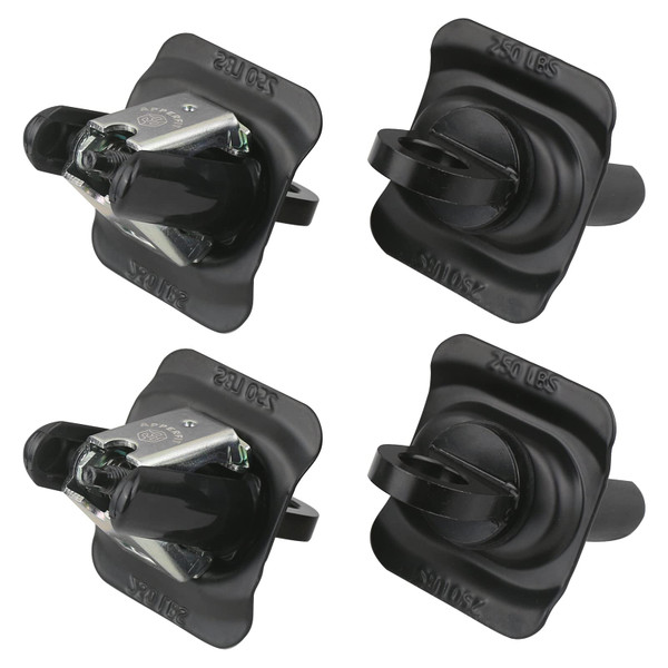 Tie Down Anchor for Truck Bed Rail System 23146899 4pcs Compatible with 2014-2025 Chevy Silverado/GMC Sierra 1500 2500 3500 Colorado Canyon Cargo Bed Accessories Parts